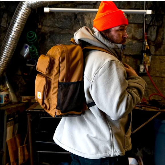 Carhartt 27L Single-Compartment Backpack, Durable Pack with Laptop Sleeve Gray - Picture 5 of 15